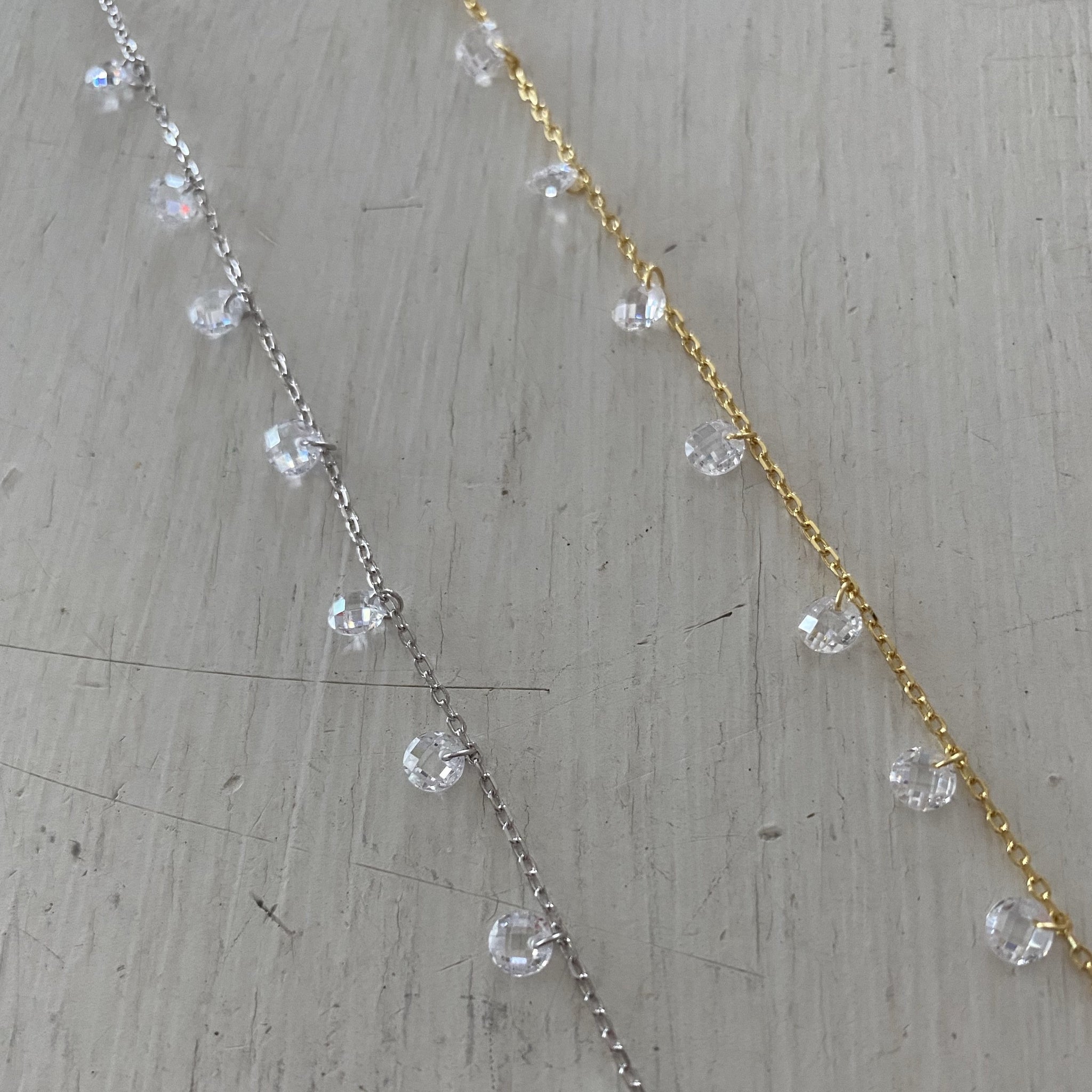 CZ Charm anklet