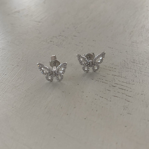 Morpho Butterfly Stud Earrings
