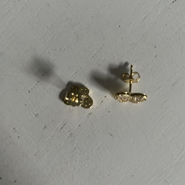Sulphur Butterfly Stud Earrings