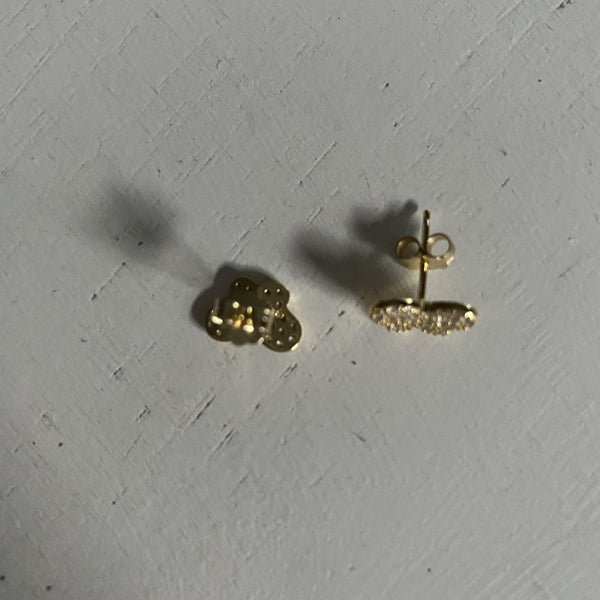 Sulphur Butterfly Stud Earrings